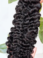 Feather Crochet Hair Burmese Curls Boho Braids Human Hair Bundles