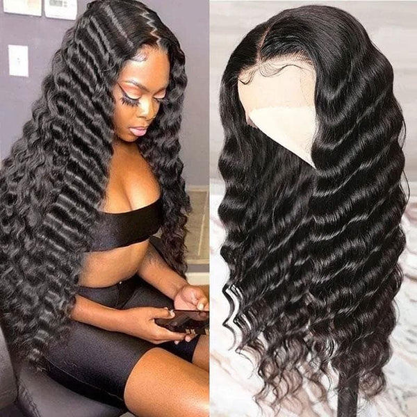 EasiContour V Part Glueless Loose Wave Wig With New Drawstring