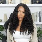 EasiContour V Part Glueless Burmese Curls Wig With New Drawstring