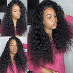 Natural Edge Skin Melt Lace Frontal Wig Water Wave