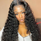 Water Wave Full Lace Fake Scalp Wigs
