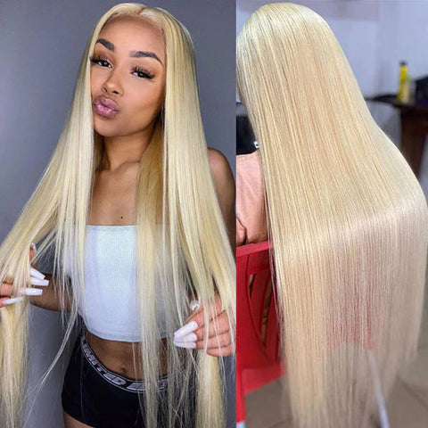 Blonde 13*4  Lace Front  Fake Scalp Wigs