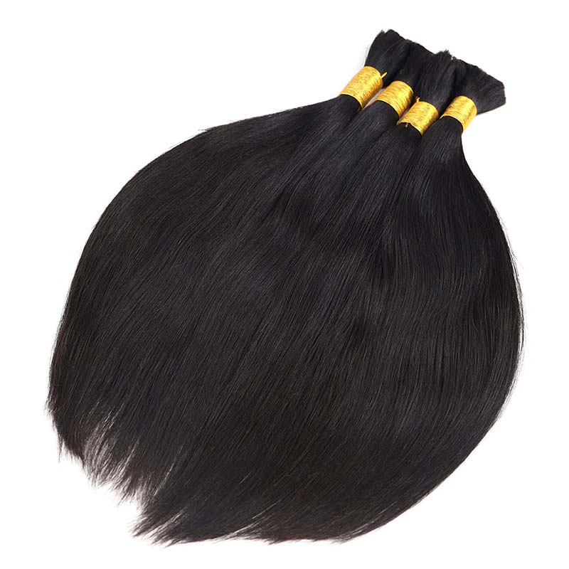 Light Yaki Straight Bulk Hair Bundles