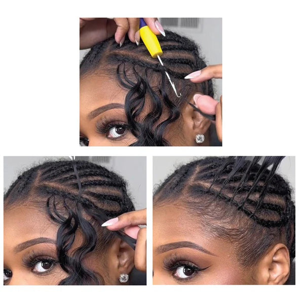 Feather Crochet Hair Burmese Curls Boho Braids Human Hair Bundles