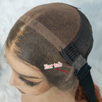13x6 Fitted Cap Glueless HD Lace Super Pre-Plucked Custom Hairline Yaki Wave Wig