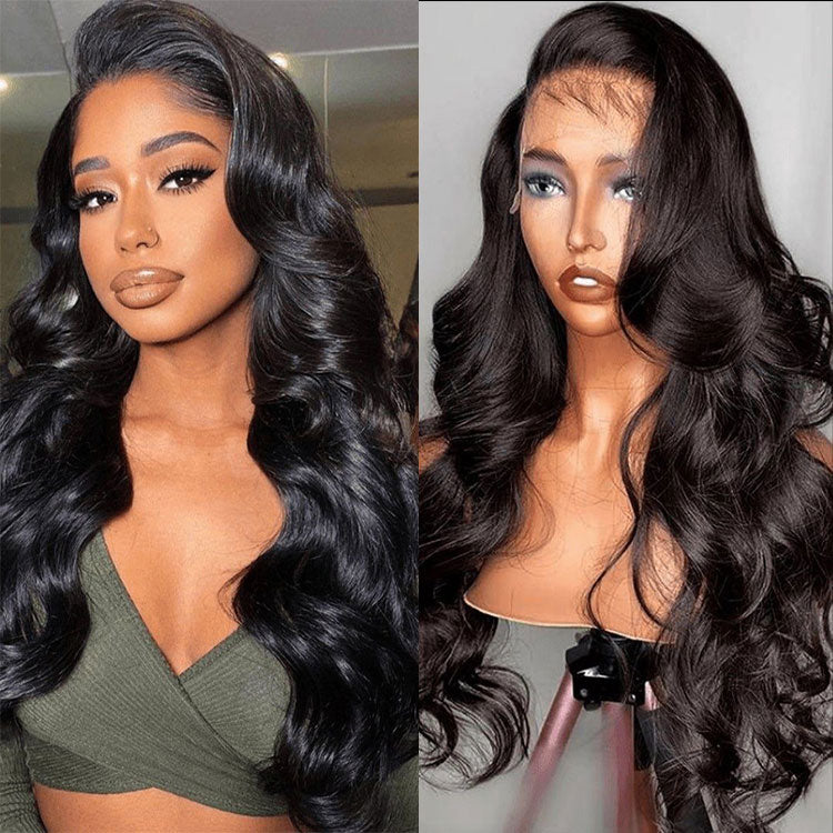 CLEAR LACE Swiss Lace LONG 13x6 Body Wave Lace Wig