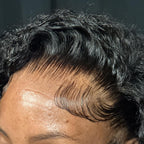 Upgraded Full Lace Wig (All Lace No Mesh) Super Pre-plucked Swiss Lace Human Hair Wig with Invisible Strap Loose Wave