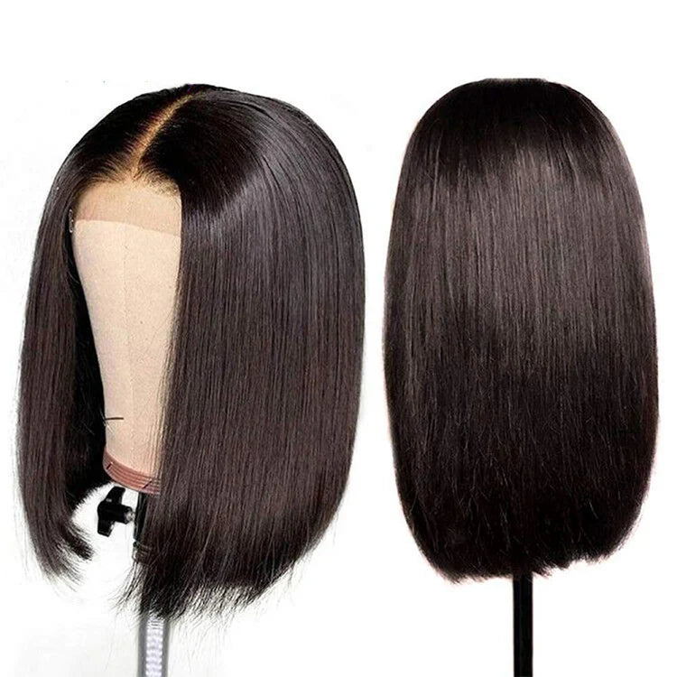 “Mini-Knotless” 9X6 Drawstring Swiss Lace Wig - Bob