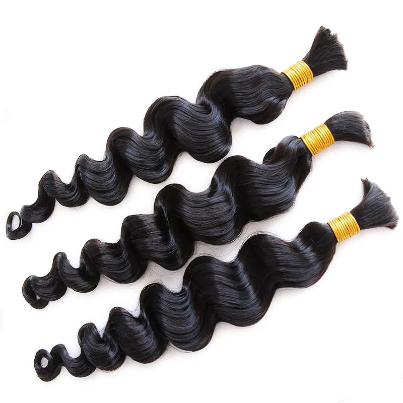 Loose Wave Bulk Hair Bundles