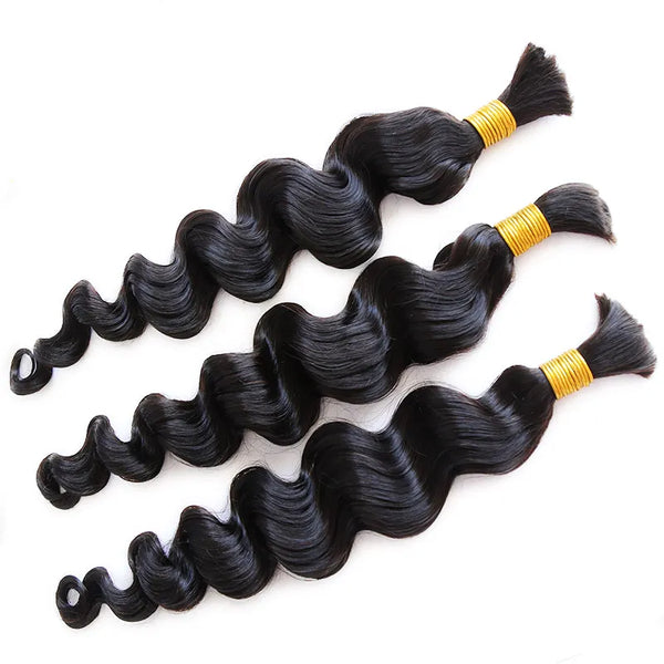 Loose Wave Bulk Hair Bundles