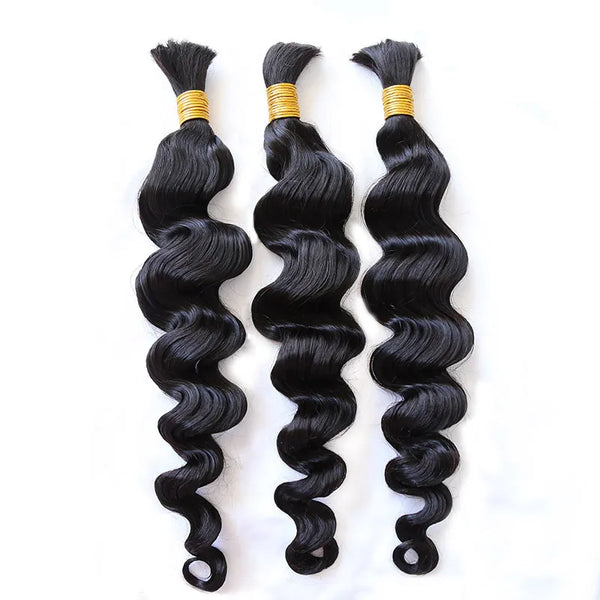 Loose Wave Bulk Hair Bundles