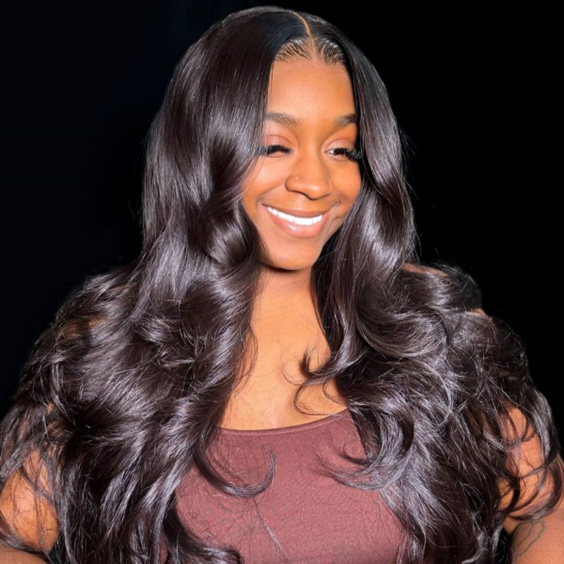 13x6 Full Frontal Drawstring Swiss Lace Closure Wig - Body Wave