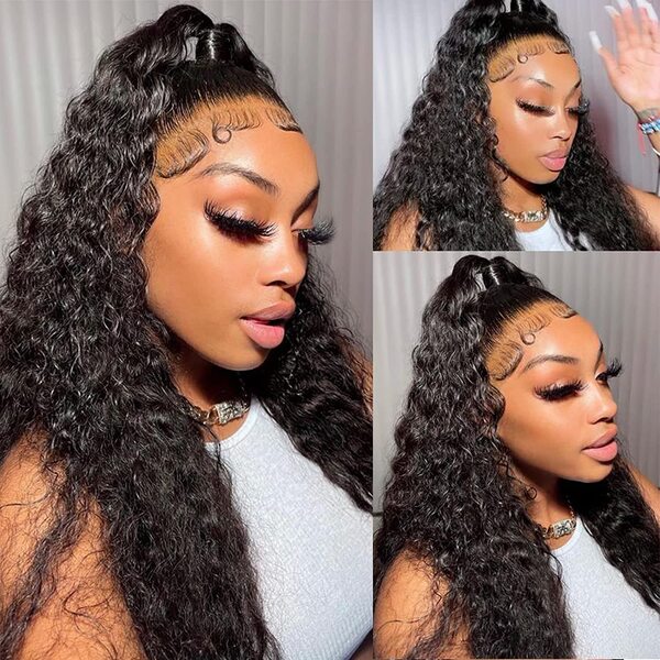 “Mini-Knotless” 9X6 Drawstring Swiss Lace Wig - Curly