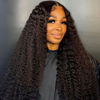 13x6 Full Frontal Drawstring Swiss Lace Closure Wig - Curly