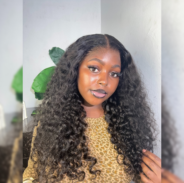 Upgraded Full Lace Wig (All Lace No Mesh) Transparent Lace Human Hair Wig with Invisible Strap Loose Wave