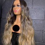13x4/13x6 Transparent Lace Pre-plucked Ombre color Body Wave Human Hair Wig