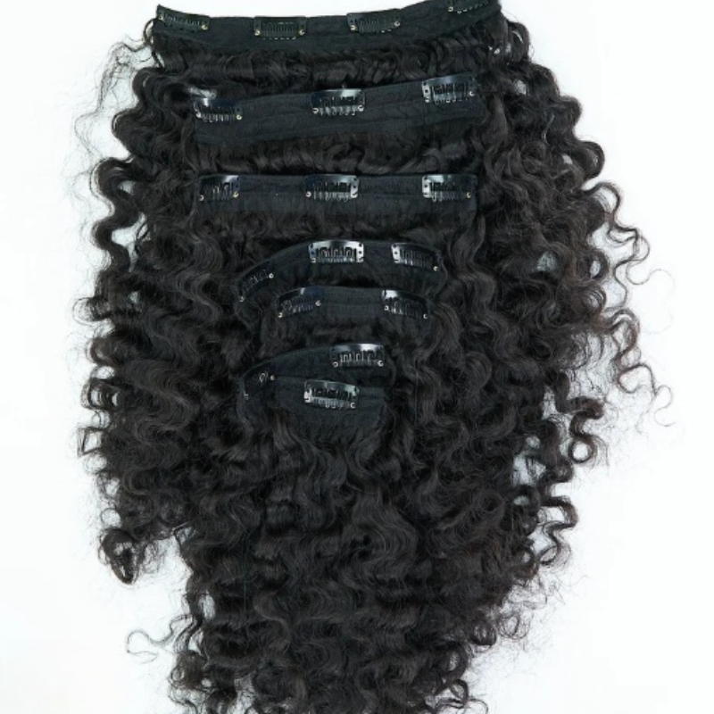 Clip In Hair Burmese Curls Wefts Set