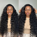 Glueless Air Cap "Mini Knotless" 5X5/13X6 HD Lace Front Wig Loose Wave