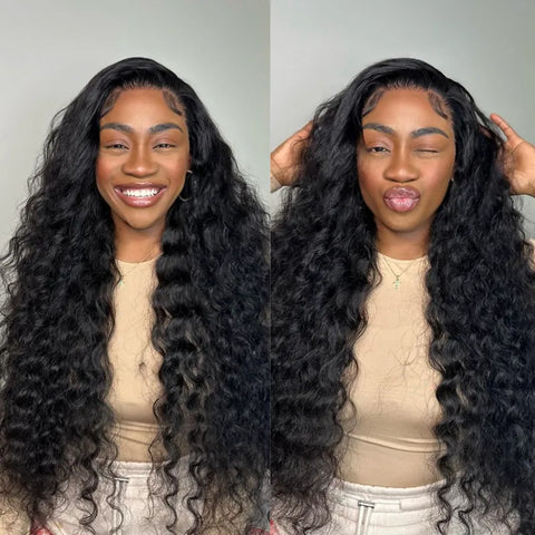 Glueless Air Cap "Mini Knotless" 5X5/13X6 HD Lace Front Wig Loose Wave