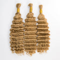 Honey Blonde Color Deep Wave Bulk Hair Bundles