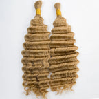 Honey Blonde Color Deep Wave Bulk Hair Bundles