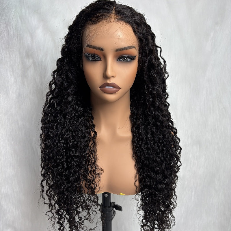 “Mini-Knotless” 9X6 Drawstring Swiss Lace Wig - Curly