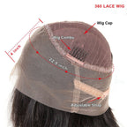 13x4/13x6/360 Lace Front Transparent Lace Pre-Plucked Hairline Burmese Curly Human Hair Wig