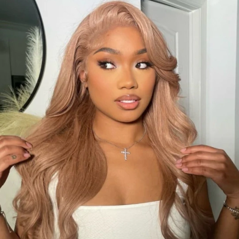 13x6 Transparent Lace Pre-plucked Ash Blonde Human Hair Wig