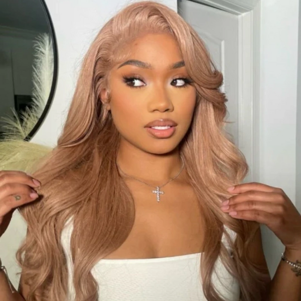 13x6 Transparent Lace Pre-plucked Ash Blonde Human Hair Wig
