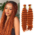 Ginger Orange Color Deep Wave Bulk Hair Bundles