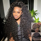 370 Fitted Cap Swiss Lace Burmese Curls With Invisible Adjustable Strap