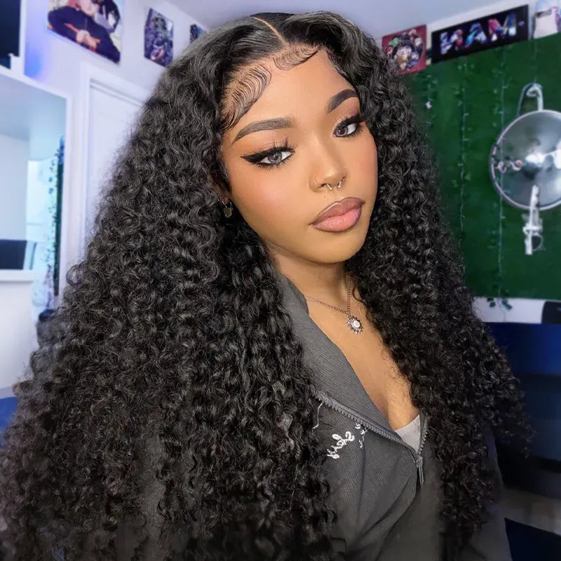 Glueless Air Cap "Mini Knotless" 5X5/13X6 HD Lace Front Wig - Curly
