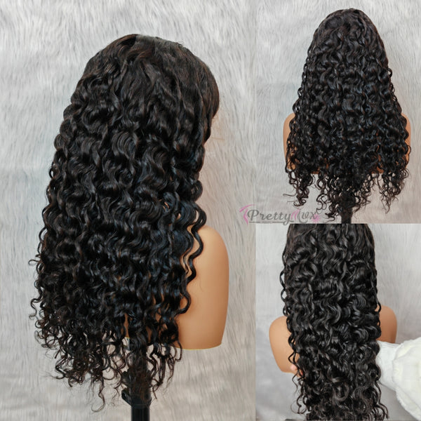 "Mini Knotless" 13x6 HD Lace Super Pre-plucked Hairline 250% Density Wig - Indian Wave