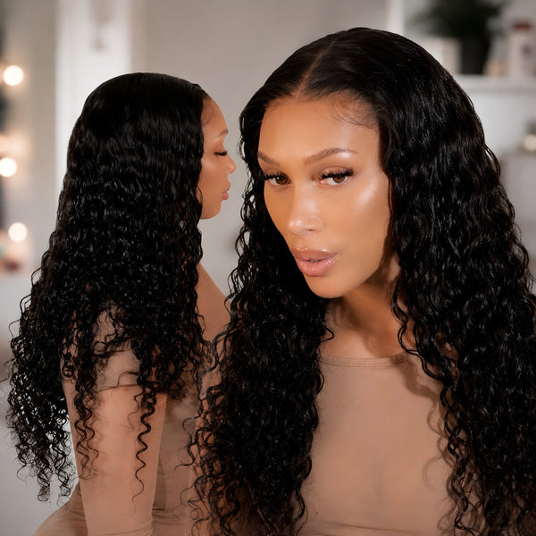 "Mini Knotless" 13x6 HD Lace Super Pre-plucked Hairline 250% Density Wig - Indian Wave