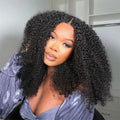 13x6 Full Frontal Drawstring Swiss Lace Closure Wig - Kinky Curly