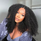 13x6 Full Frontal Drawstring Swiss Lace Closure Wig - Kinky Curly
