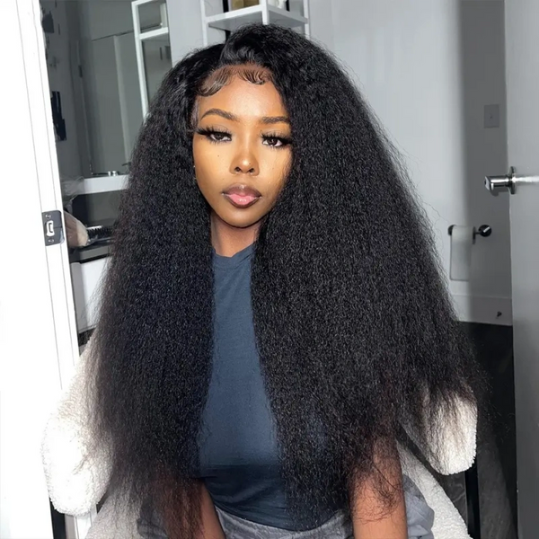 6x6/7X7 Closure HD Lace Kinky Straight Wig