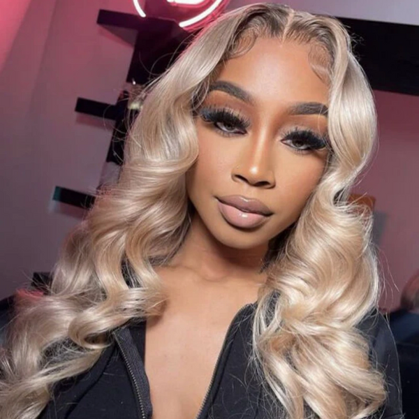 13x4/13x6 Transparent Lace Pre-plucked Ombre Blonde Body Wave Human Hair Wig