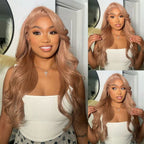 13x6 Transparent Lace Pre-plucked Ash Blonde Human Hair Wig
