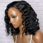 Loose Wave  Lace Front Bob Fake Scalp Wigs