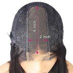 2X6 Deep Middle Part Lace Pre-plucked BOB Human Hair Wig