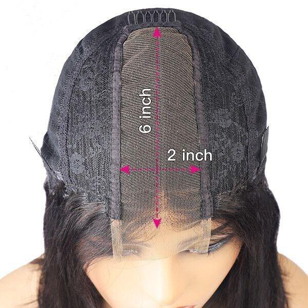 2X6 Deep Middle Part Lace Pre-plucked BOB Human Hair Wig
