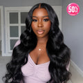 CLEAR LACE Swiss Lace LONG 13x6 Body Wave Lace Wig
