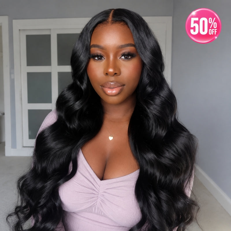 CLEAR LACE Swiss Lace LONG 13x6 Body Wave Lace Wig