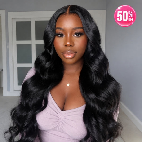 CLEAR LACE Swiss Lace LONG 13x6 Body Wave Lace Wig