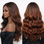 5X5/13X6 HD Lace Wig Ginger Brown Highlight Body Wave