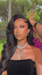 Pre-Lux PRESHAPED Natural Hairline 13x6 Lace Side Parting Body Wave Wavy Wig