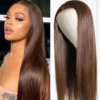 "Mini Knotless" FAKE SCALP 13X6 SUPER Pre-Plucked Custom Hairline Silky Straight Wig