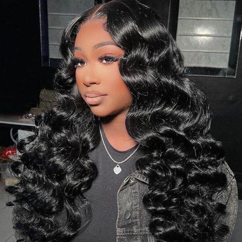 "Mini Knotless" 13x6 HD Lace Super Pre-plucked Hairline 250% Density Wig - Wand Curl