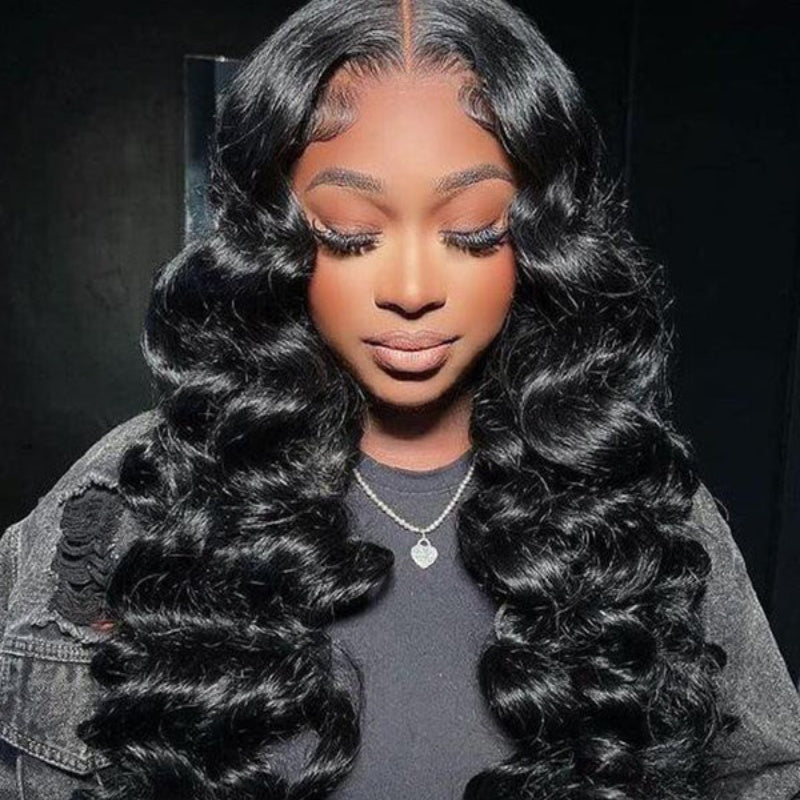 "Mini Knotless" 13x6 HD Lace Super Pre-plucked Hairline 250% Density Wig - Wand Curl